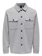 Onsnewkodyl Overshirt Sweat Tops Overshirts Grey ONLY & SONS