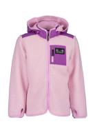 Exa Kids Fz Outerwear Fleece Outerwear Fleece Jackets Pink Didriksons