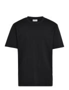 O-Neck Tee Over S/S Tops T-shirts Short-sleeved Black Lindbergh