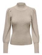 Onlkatia L/S Highneck Pullover Knt Noos Tops Knitwear Jumpers Beige ON...