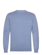 Barbour Pima Cotton Crew Neck Designers Knitwear Round Necks Blue Barb...