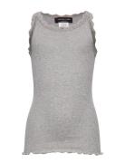 Rkbeatha Sl Strap Lace Top Tops T-shirts Sleeveless Grey Rosemunde Kid...