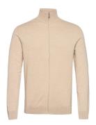 Slhberg Full Zip Cardigan Noos Tops Knitwear Full Zip Jumpers Cream Se...