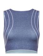 Taylor Crop Top Tops Crop Tops Sleeveless Crop Tops Blue Wolford