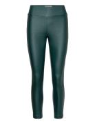 Sc-Pam Bottoms Trousers Leather Leggings-Bukser Green Soyaconcept