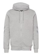 Hmllegacy Zip Hoodie Sport Sweat-shirts & Hoodies Hoodies Grey Hummel