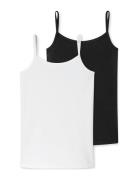 Top Tops T-shirts Sleeveless Black Schiesser