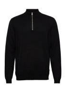 Onswyler Life Ls Half Zip Knit Tops Knitwear Half Zip Jumpers Black ON...