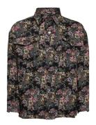 Sally Jaquard Shacket Tops Overshirts Multi/patterned Gina Tricot