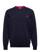 San Cassius-C1 Designers Knitwear Round Necks Navy HUGO