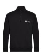 Wblass Tech Half-Zip Designers Sweat-shirts & Hoodies Sweat-shirts Bla...