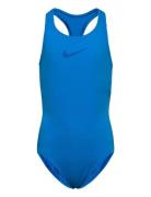 Nike Essential Racerback Piece Sport Swimsuits Blue NIKE SWIM