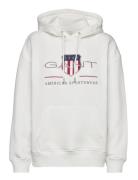 Rel Archive Shield Hoodie Tops Sweat-shirts & Hoodies Hoodies White GA...