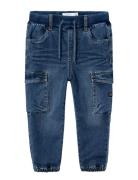 Nmmben Baggy R Cargo Jeans 9770-Yt Noos Bottoms Blue Name It