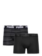 Puma Men Everyday Heritage Stripe B Sport Boxers Black PUMA