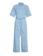 Mschshayla 2/4 Jumpsuit Bottoms Jumpsuits Blue MSCH Copenhagen