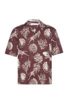 Saoscar Ax Shirt 10527 Designers Shirts Short-sleeved Brown Samsøe Sam...