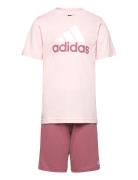 Lk Bl Co T Set Sets Sets With Short-sleeved T-shirt Pink Adidas Sports...