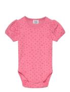 Bitt -Bodysuit Bodies Short-sleeved Pink Hust & Claire