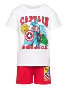 T Shirt - Short Sets Sets With Short-sleeved T-shirt Red Marvel