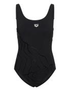 Women's Bodylift Swimsuit Luisa Wing Back Sport Swimsuits Black Arena