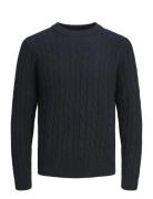 Jjeross Knit Crew Neck Sn Tops Knitwear Round Necks Navy Jack & J S