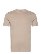 Perry Crunch O-Ss Tee Tops T-shirts Short-sleeved Beige Mos Mosh Galle...