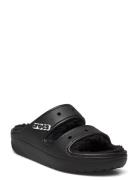 Classic Cozzzy Sandal Slippers Tøfler Black Crocs