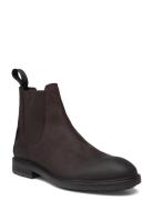 Booties - Flat - With Elastic Støvletter Chelsea Boot Brown ANGULUS