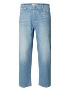 Slh-Barrel 5423 L.b Wash Jns Bottoms Jeans Relaxed Blue Selected Homme