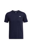 Vanish Seamless Grid Ss Sport T-shirts Short-sleeved Navy Under Armour