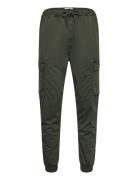 Tapered Fit Drawstri Bottoms Trousers Cargo Pants Khaki Green Original...