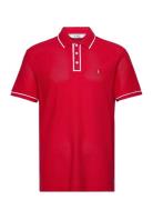 Org Cttn Earl Mesh P Tops Polos Short-sleeved Red Original Penguin