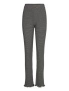 5X5 Stripe Lonnie Pants Bottoms Leggings Grey Mads Nørgaard