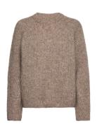 Nuzindi Pullover Tops Knitwear Jumpers Beige Nümph