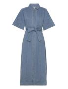 Keisley Dress Maxikjole Festkjole Blue Noella