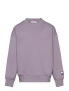 Over Basic Sweatshirt Tops Sweat-shirts & Hoodies Sweat-shirts Purple ...