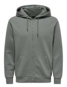 Onsceres Life Zip Thr. Hoodie Sweat Tops Sweat-shirts & Hoodies Hoodie...