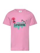 Puma X Trolls Tee Tops T-shirts Short-sleeved Pink PUMA