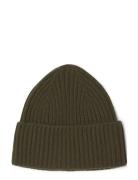 Olive Knitted Beanie Accessories Headwear Hats Beanie Khaki Green Garb...