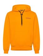 Albula Hoodie Tops Sweat-shirts & Hoodies Hoodies Orange Napapijri