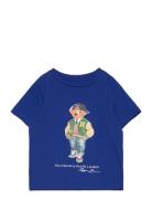 Polo Bear Cotton Jersey Tee Tops T-shirts Short-sleeved Blue Ralph Lau...