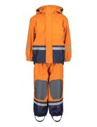 Boardman Kids Set 11 Outerwear Rainwear Rainwear Sets Orange Didrikson...