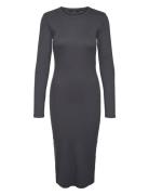 Vmmchloe Ls Calf Dress Ga Jrs Knelang Kjole Grey Vero Moda Maternity