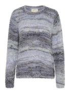 Crlila Knit Pullover Tops Knitwear Jumpers Blue Cream