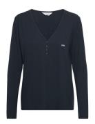 Ls Henley Tops T-shirts & Tops Long-sleeved Black Lee Jeans