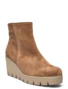 Wedge Ankle Boot Shoes Boots Ankle Boots Ankle Boots With Heel Beige G...