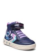 J Skylin Girl Høye Sneakers Blue GEOX