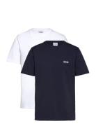 Set 2 T-Shirts Tops T-shirts Short-sleeved Navy BOSS