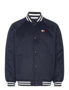 Tjm Wool Blend Solid Bomber Bomberjakke Jakke Navy Tommy Jeans